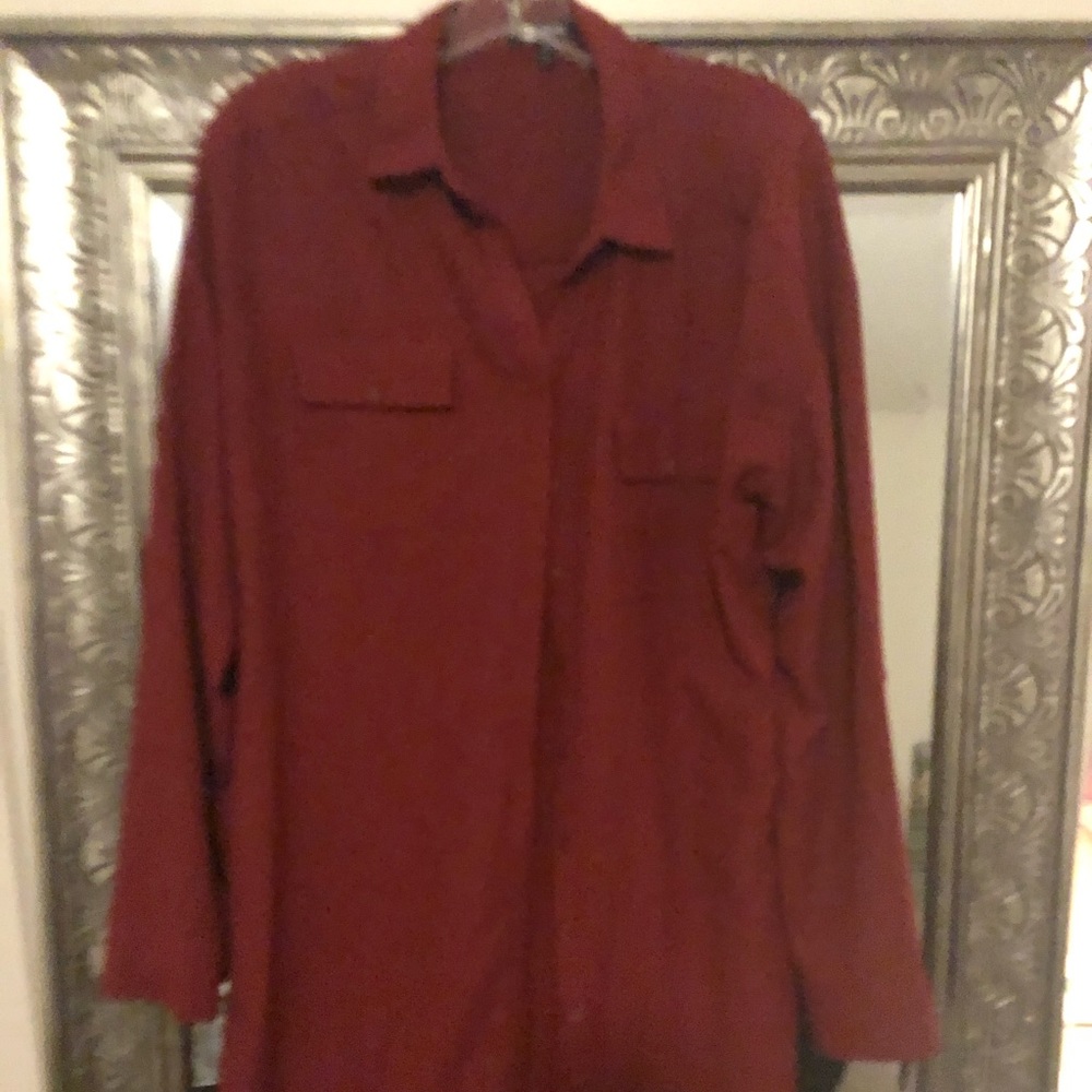 Express button down dress
